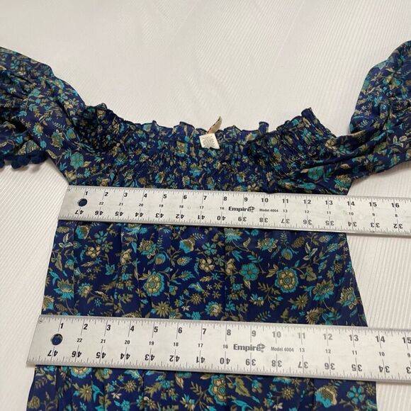 Anthropologie Raga Kassie Hippie Boho Chic Pom Pom Romper Jumpsuit Size XS - Picture 5 of 11